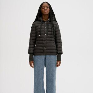 NWT NOIZE Kiana Black Puffer Jacket, Vegan, Sz. XL